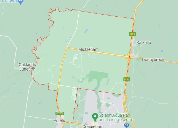 Mickleham map area